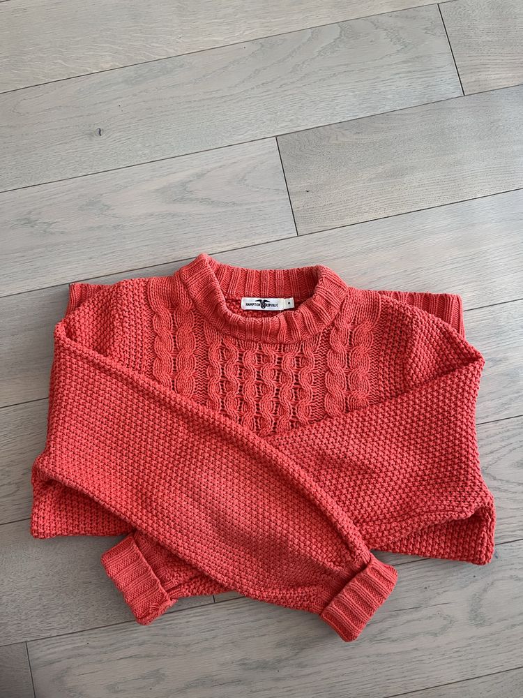Dyniowy sweter jesienny