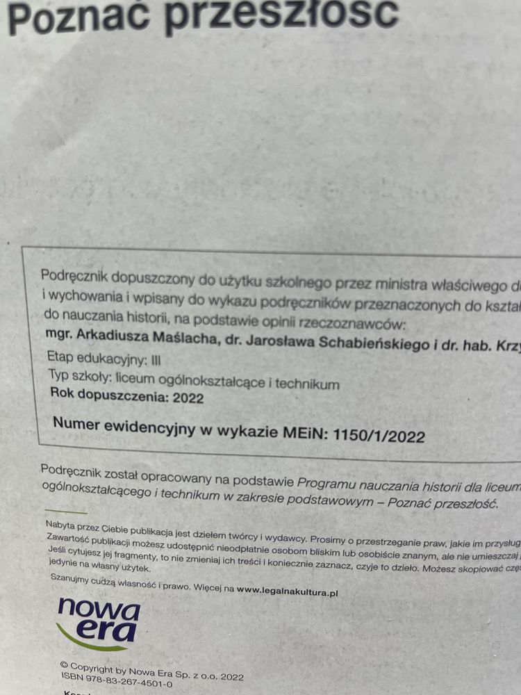 Podrecznik do Historii Poznac przeszłość klasa 1