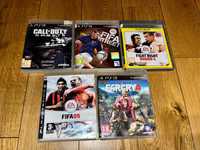 Zestaw 5 gier na PS3 : Call of Duty PL , Farcry 4 PL ,Fight Night