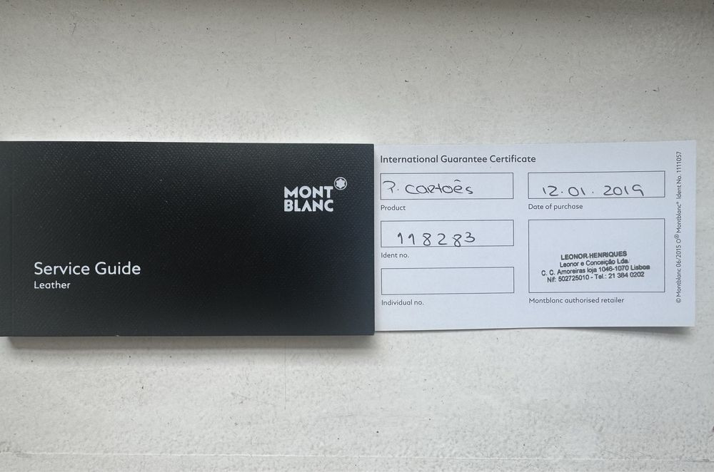 Carteira Montblanc para cartoes