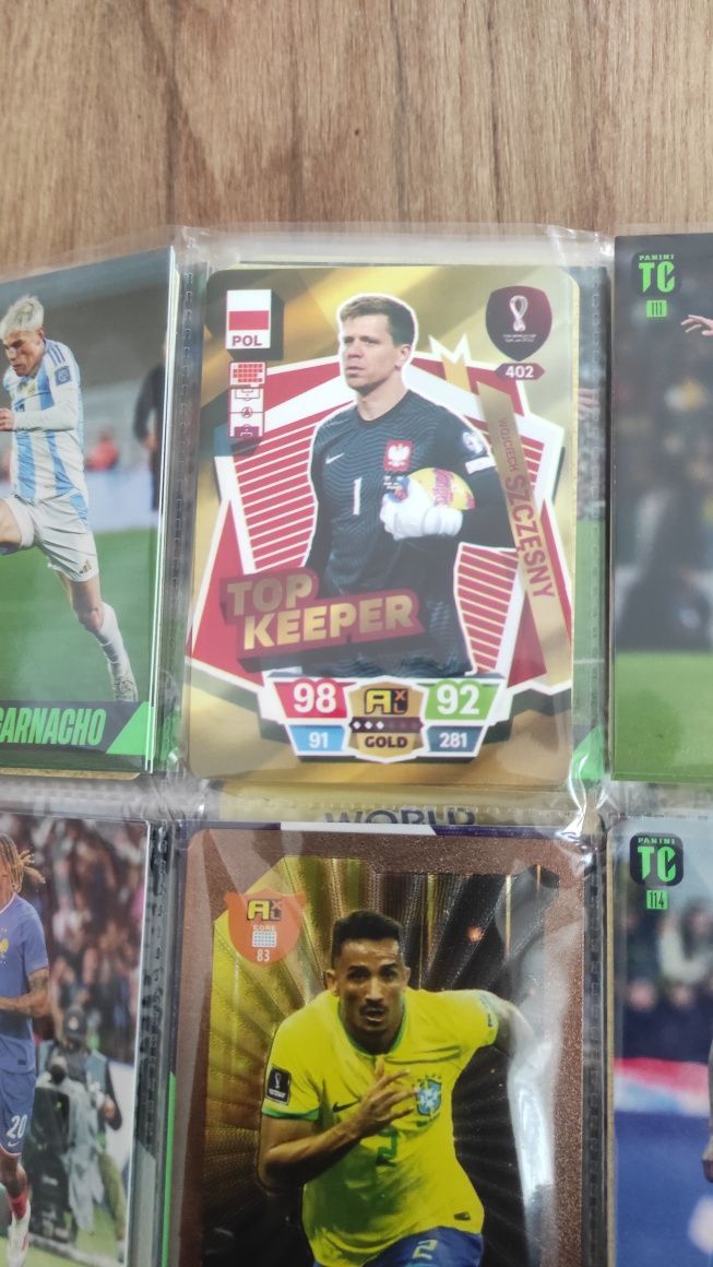 Karty piłkarskie world football stars 10 saszetek po 10 kart nowe