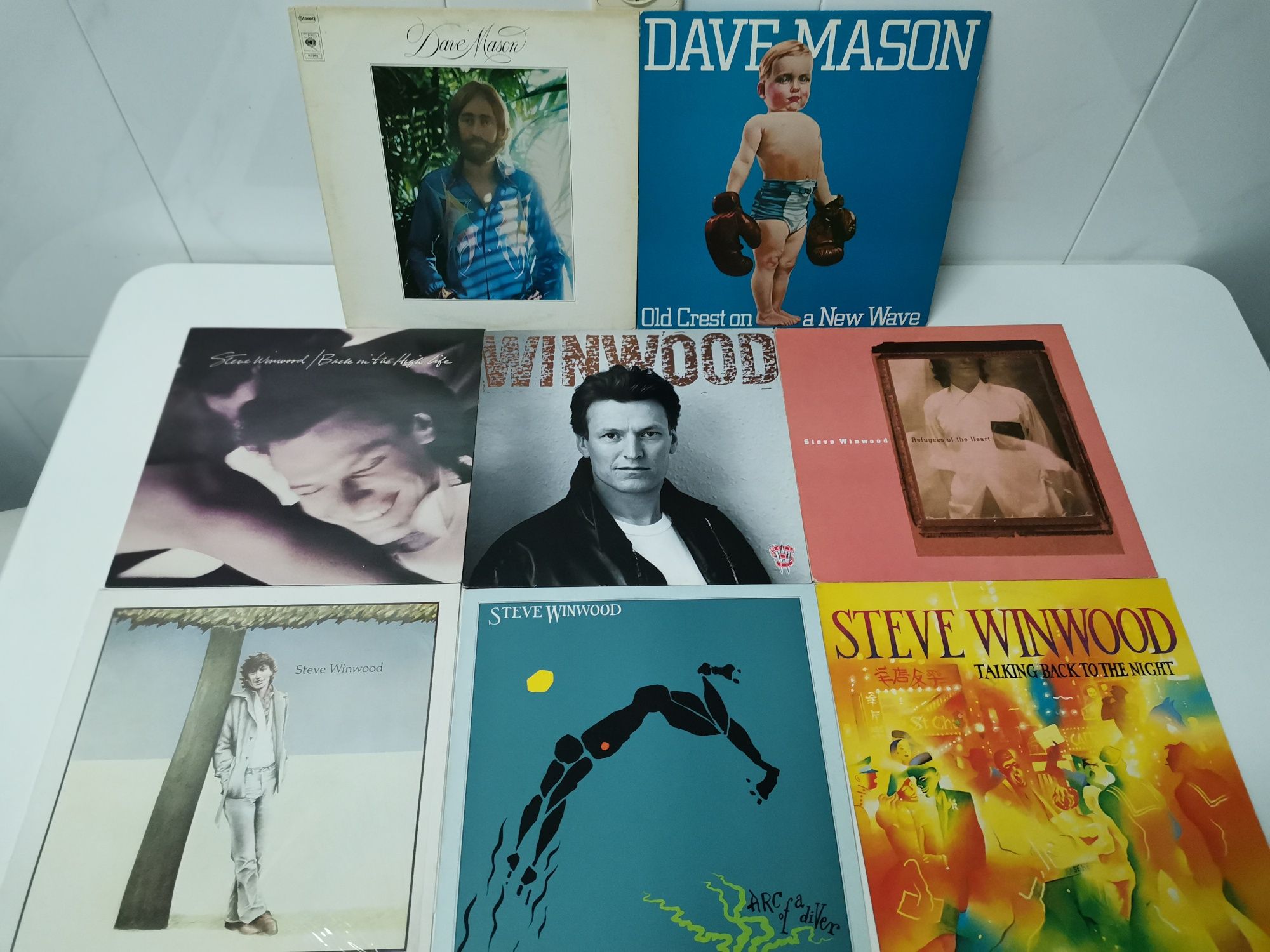 Discografias de CLAPTON, WINWOOD, CALE, ENO, PLANT e outros {vinil}