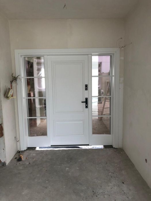 Drzwi wejściowe zewnętrzne drewniane dębowe dostawa gratis