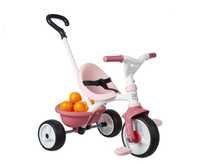 Дитячий велосипед 2 в 1 Smoby Toys Би Муви металивий Рожевий 68х52