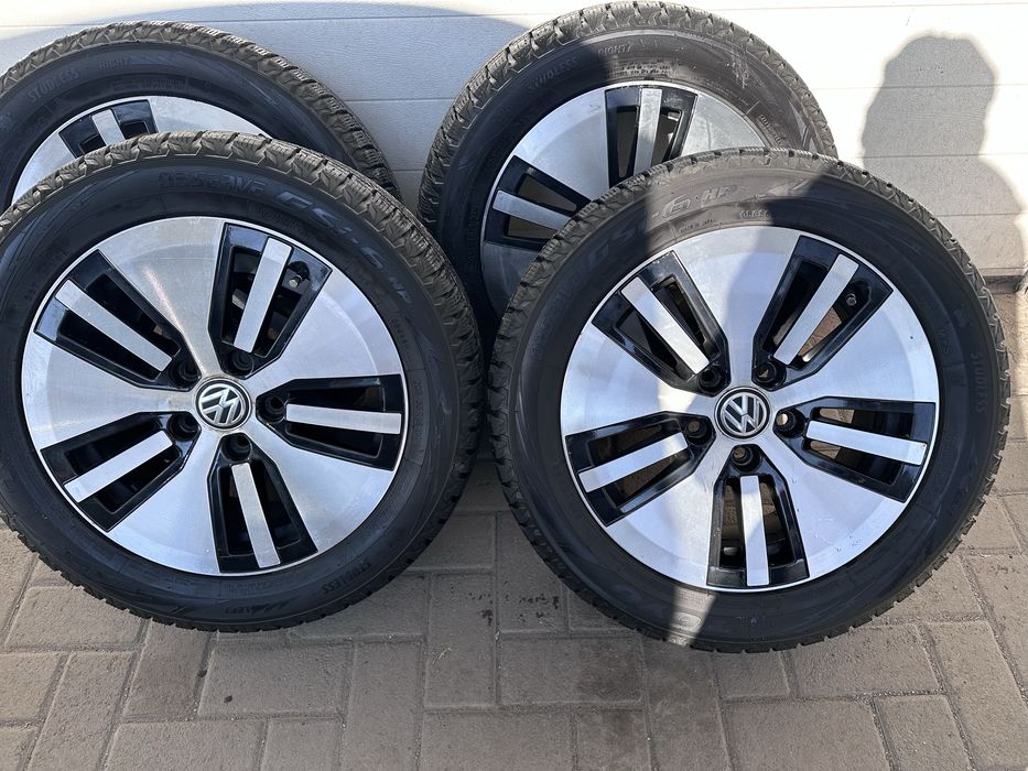volkswagen 5х112 диски r16 + резина зима