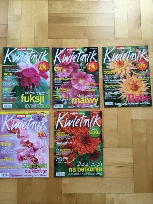 Czsopismo Kwietnik z 2005 roku, 5 sztuk