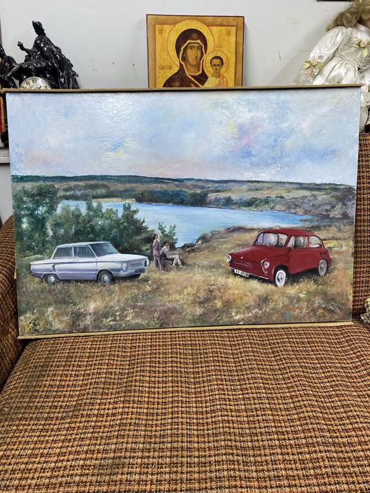 Картина художник Б. Егоров советских времён