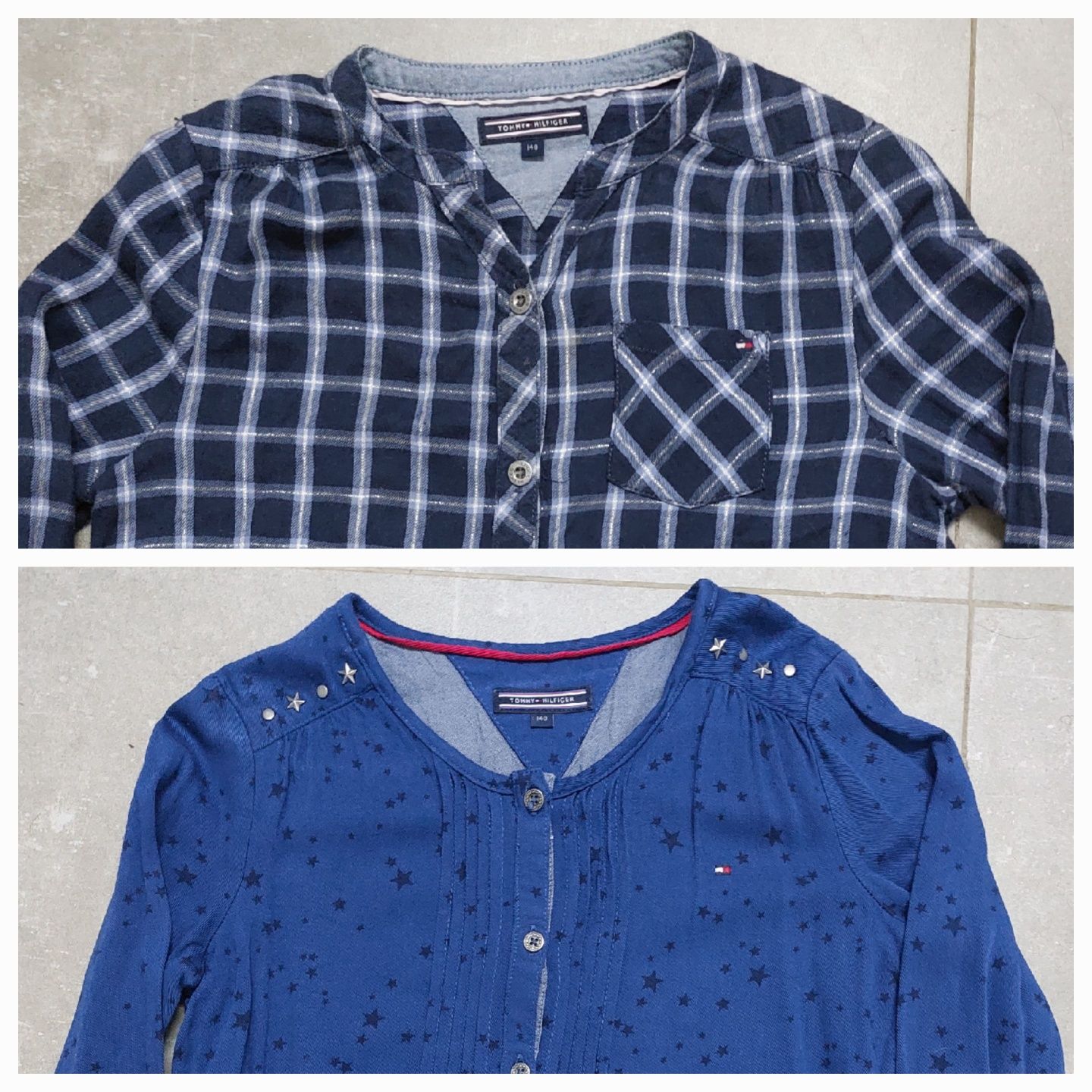 2 Camisas / blusas da Tommy Hilfiger, menina, 9 anos (140 cm)