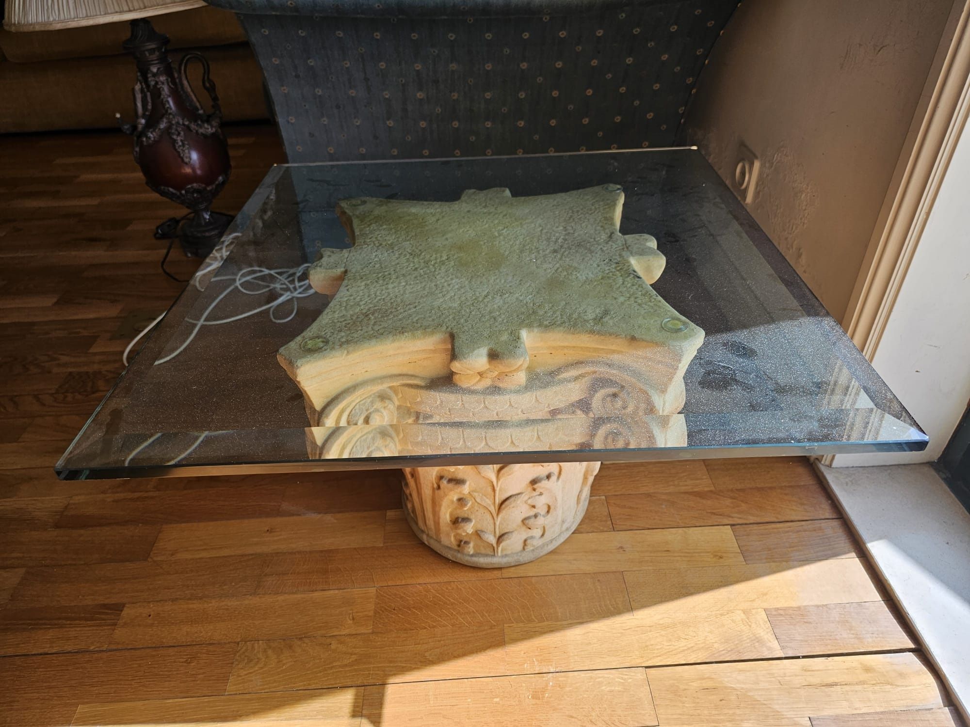 Mesa de apoio vidro
