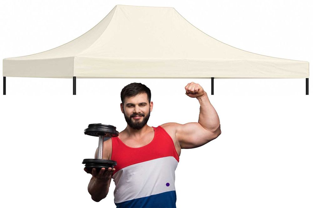 3x4,5 DACH WODOODPORNY pokrowiec NAMIOTU handlowego pawilon Expresowy