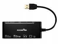 Czytnik kart pamięci Rocketek 7w1 USB 3.0 SPP384