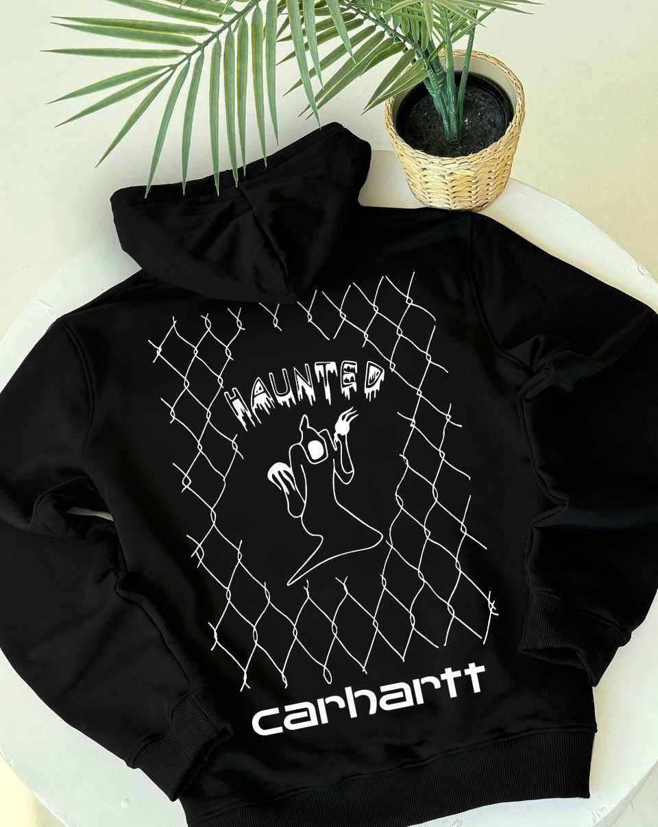 Худи CARHARTT Red Gradient ‣ Худі Кархарт • Зип кофта • Зипка зіпка