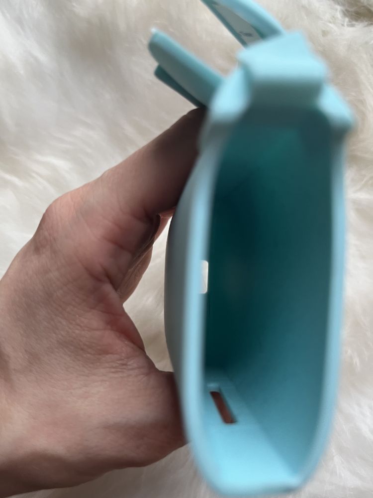 Błękitne jasnoniebieskie baby blue silikonowe etui Iqos 2.4