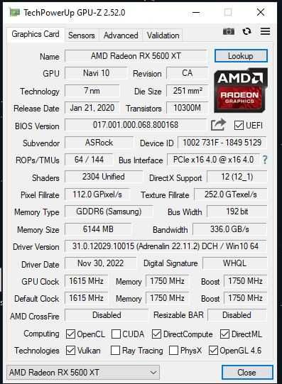 Karta graficzna Asrock RX 5600 XT Challenger D 6G