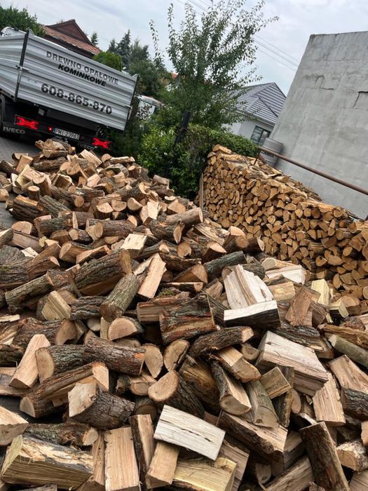 Drewno opałowe kominkowe sezonowane liściaste oraz sosna