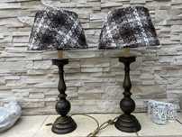 Kandelabr z brązu przerobiony na lampe stara lampa swiecznik