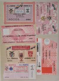 Bilhetes de futebol antigos