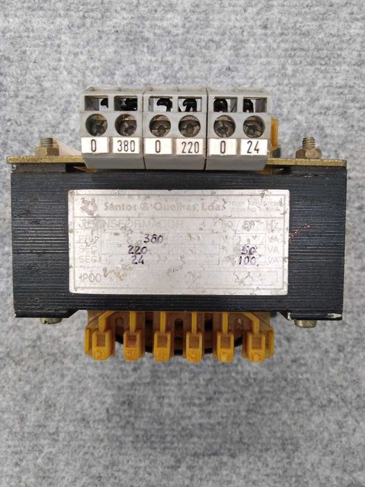 Transformador monofásico  380/220V  24V   50/100VA