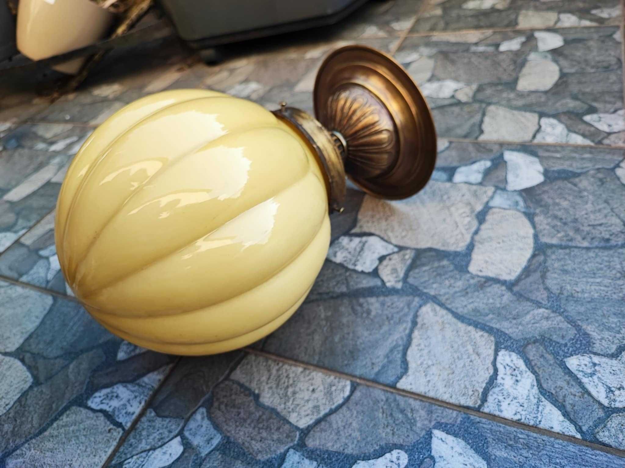 Art deco,mosiężny plafon do hol weranda,łazienka