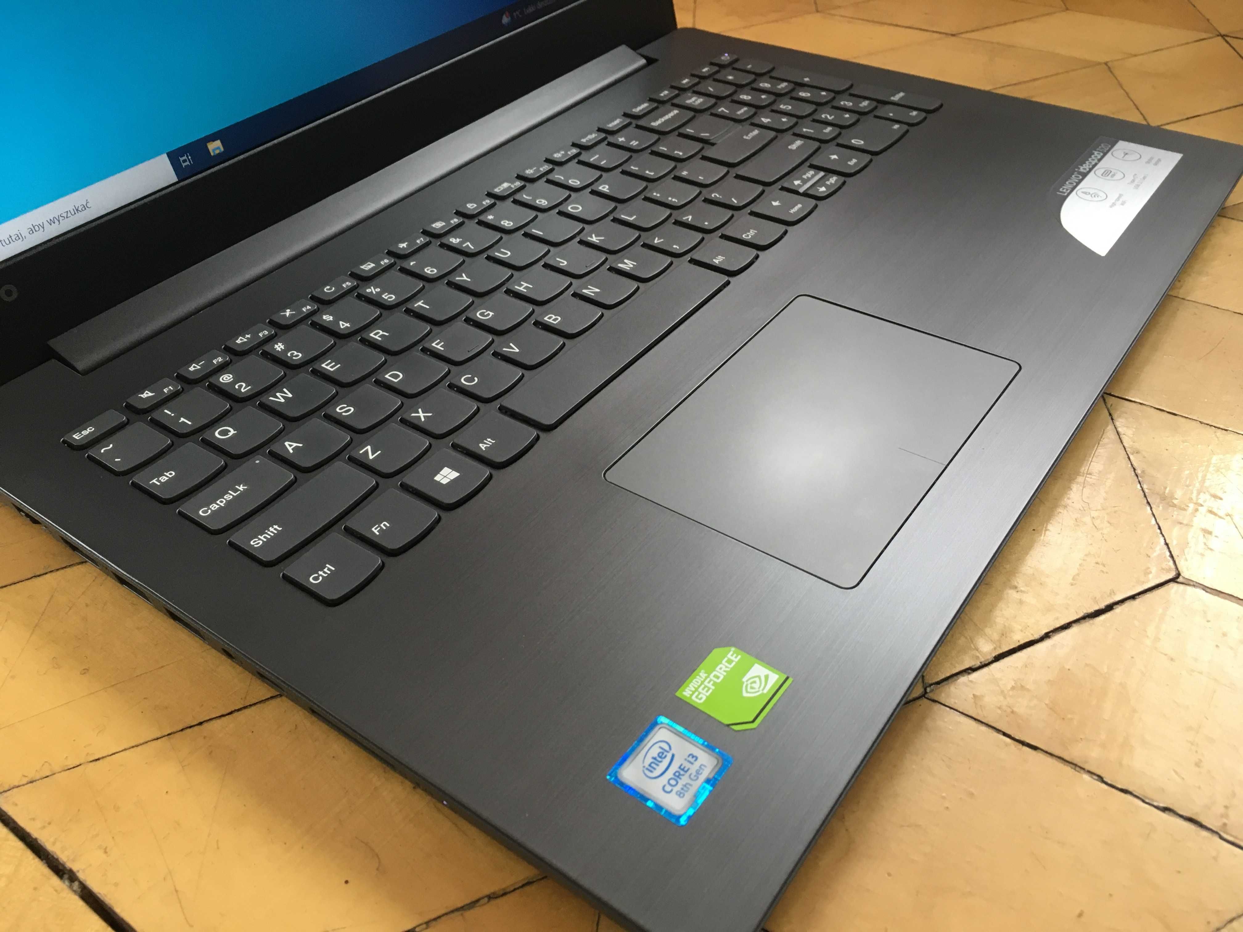 Laptop Lenovo Intel i3-8th.DDR4-12Gb SSD+HDD GeForce Jak Nowy!!