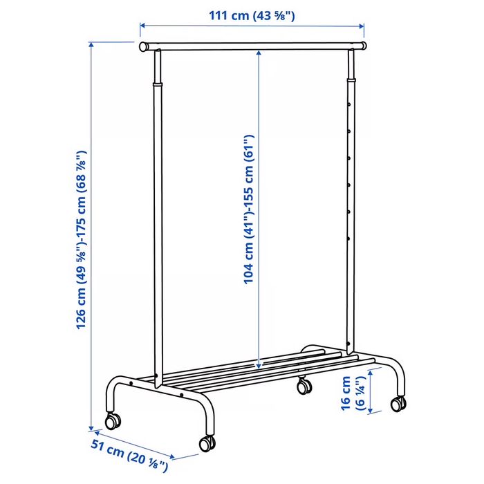 Wieszak na ubrania Rigga Ikea