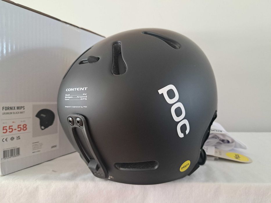 Kask narciarski POC Fornix Mips Uranium Black Matt M/L 55-58cm