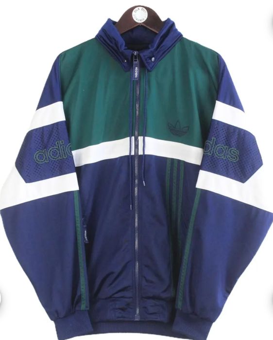 Adidas Jacke Sportjacke Vintage 80er Kapuze