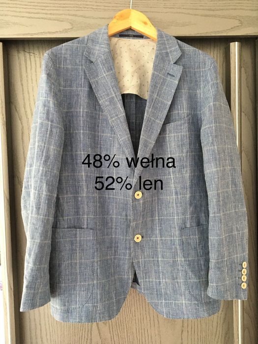 Marynarka Eduard Dressler-48% wełna, 52% len M/L