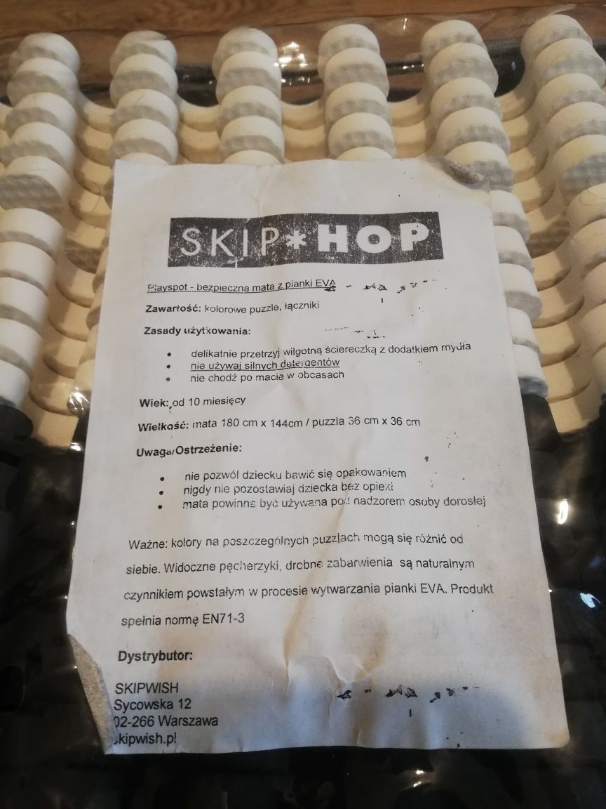 Mata piankowa Skip Hop puzzle z pianki EVA