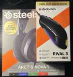 Zestaw Steelseries - Słuchawki Arctis Nova 1 + Mysz Rival 3