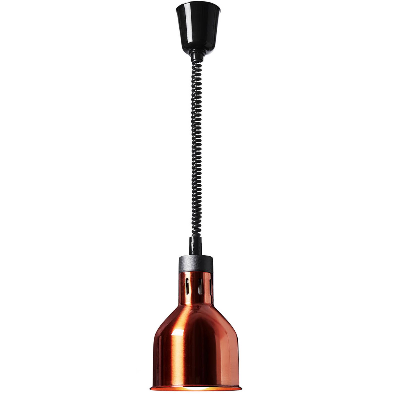 Lampa grzewcza do potraw na podczerwień IR wisząca mosiądz