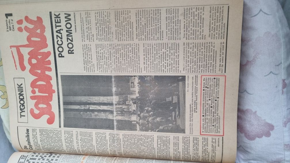 Tygodnik Solidarność rocznik 1981 oprawiony