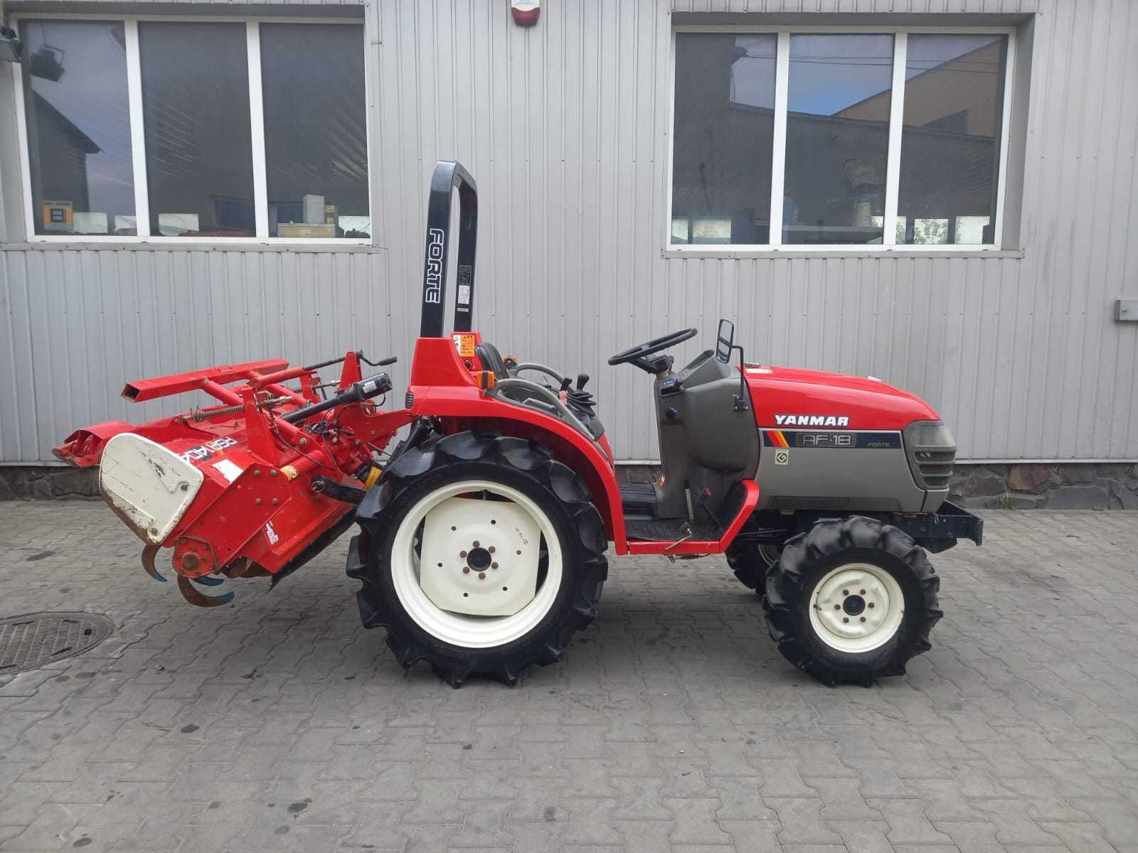 Japoński traktorek Yanmar AF 18 z glebogryzarką 4x4 18 KM Rewers