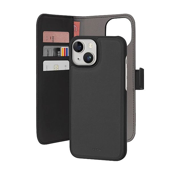 Puro Eco-leather detachable wallet case with horizontal flip+3compartm