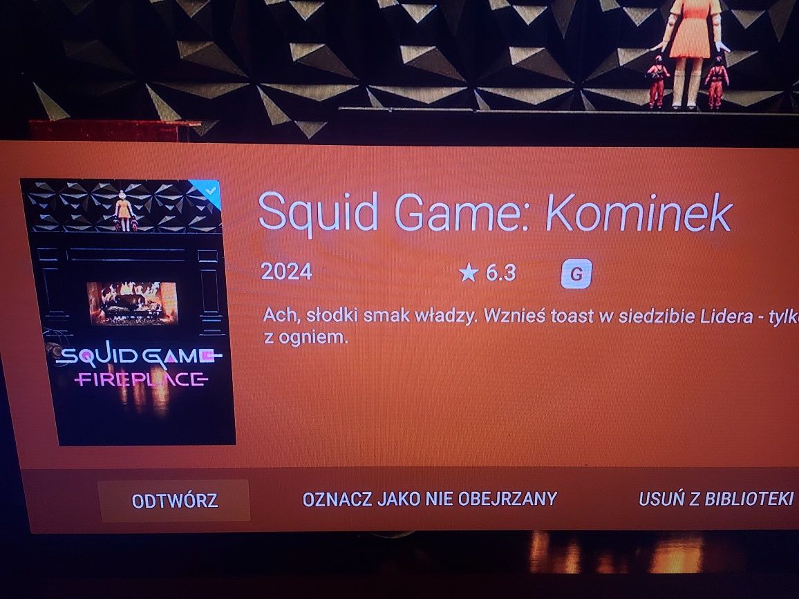 Efekt kominka na Smart TV / Tablet /DVD/PC itd
