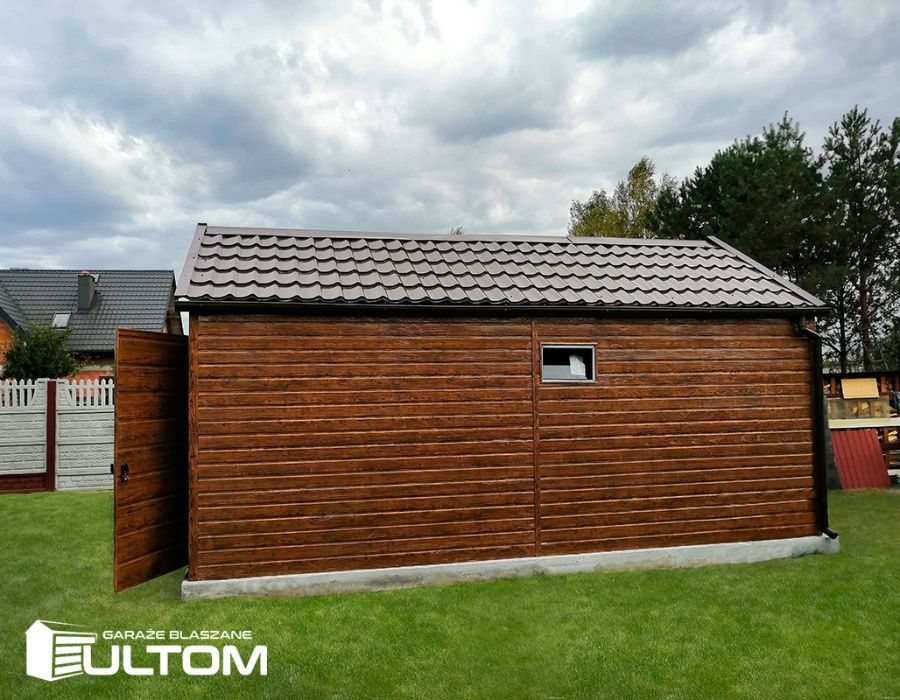 Garaż blaszak, garaze blaszane profil zamknięty 6x5,6x6,6x7, drewno