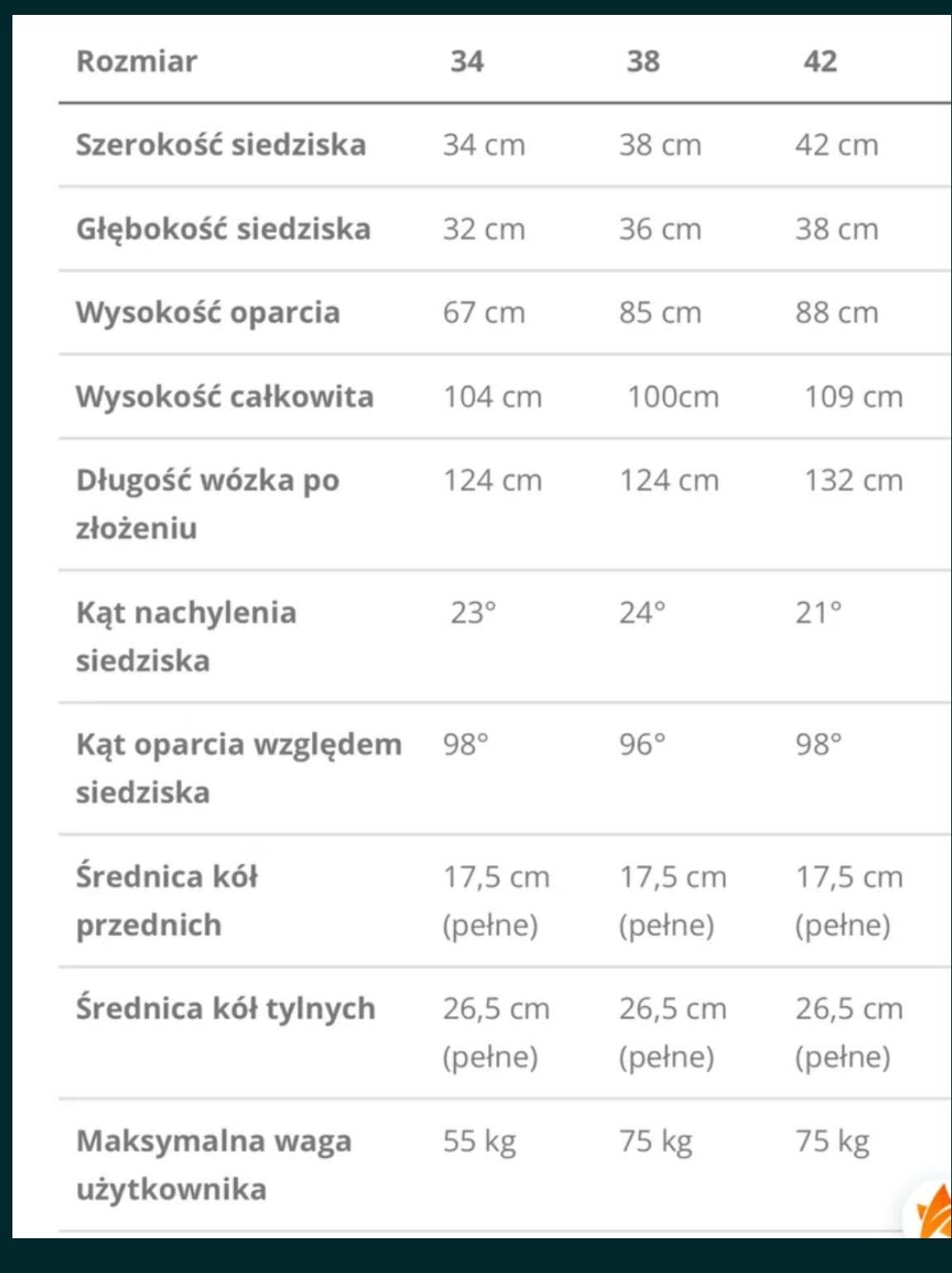 Wózek rehabilitacyjny/inwalidzki parasolka Patron corzino