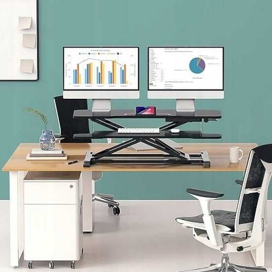 STOLIK Pod Laptopa Komputer REGULOWANY Na Dwa Monitory FENGE