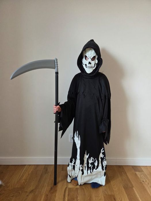 Костюм на Halloween смерть з косою (на ріст 116-128см