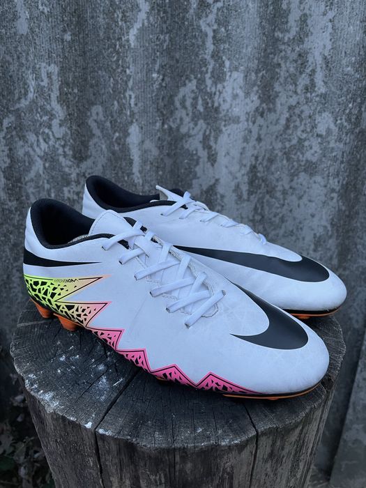 Бутсы Nike Hypervenom Phelon II FG белые бутси 45 розмір