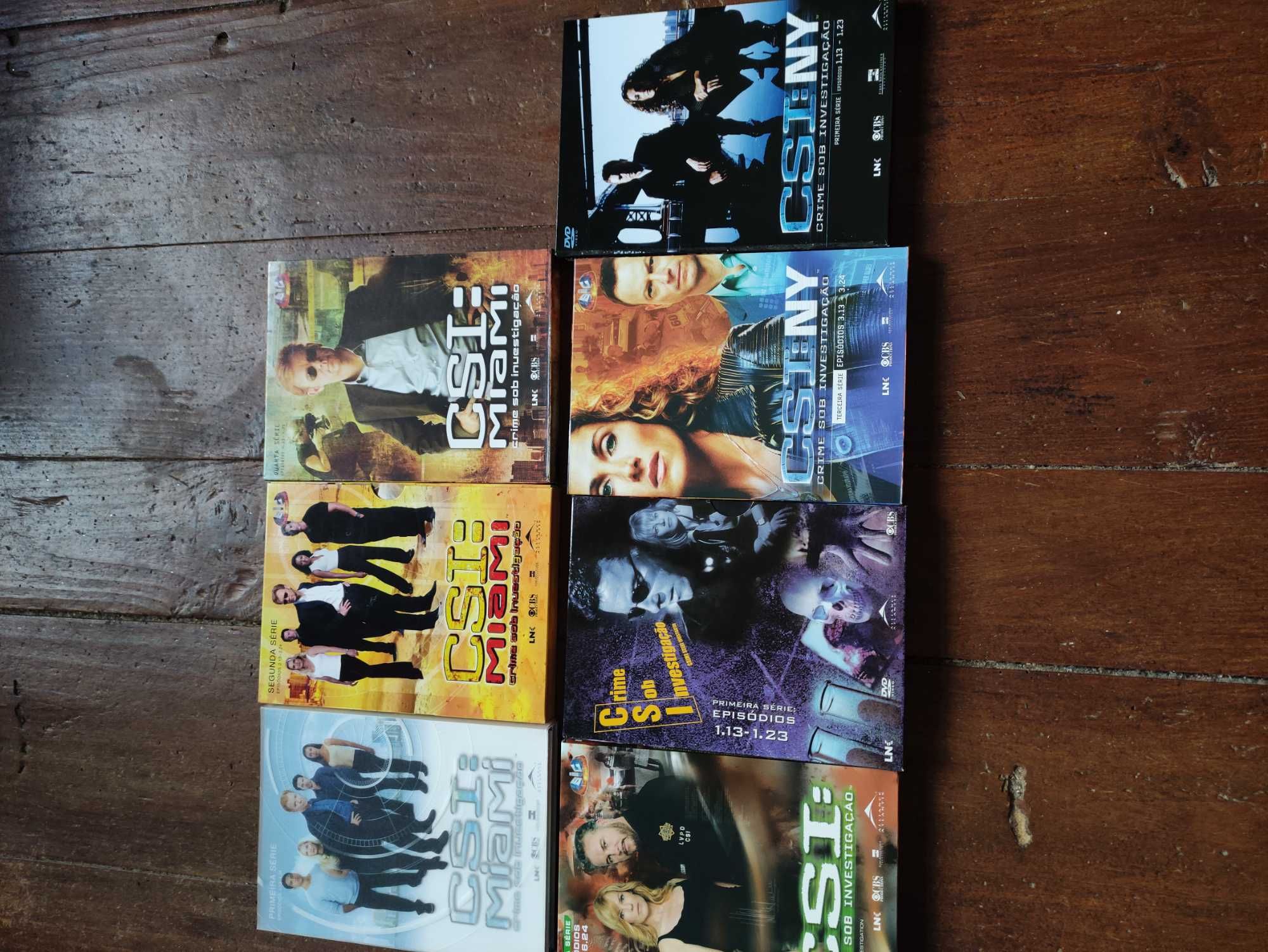 DVDs várias séries, CSI Heroes etc...