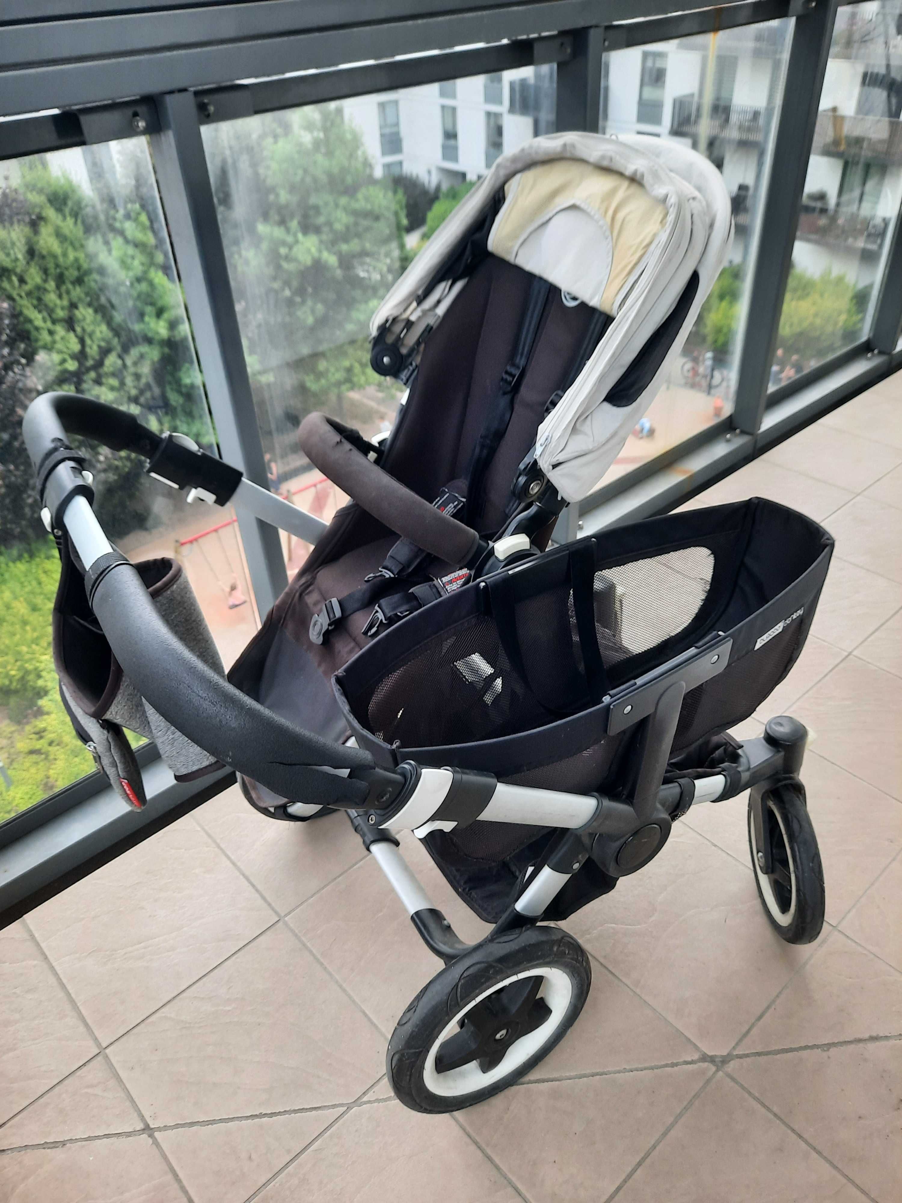 Wózek Bugaboo Donkey 2 Twin + dużo akcesoriów
