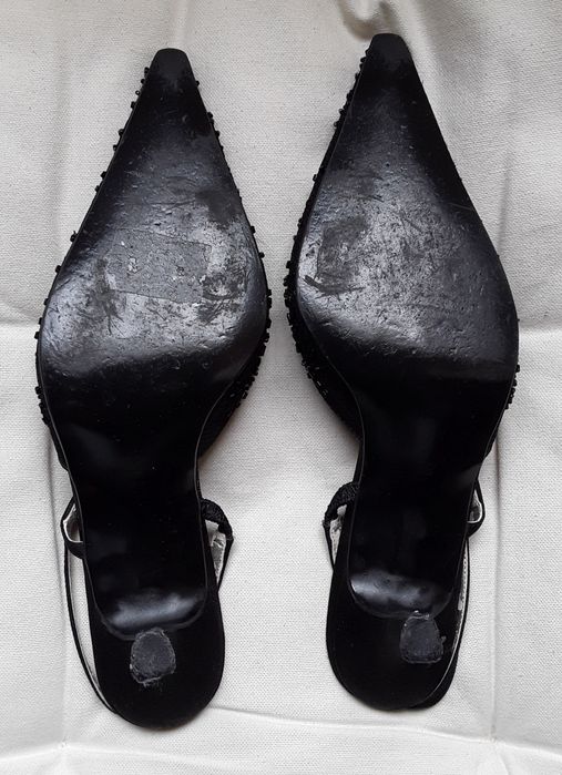 Sapatos de senhora preto com aplicações, Menbur, tamanho 38