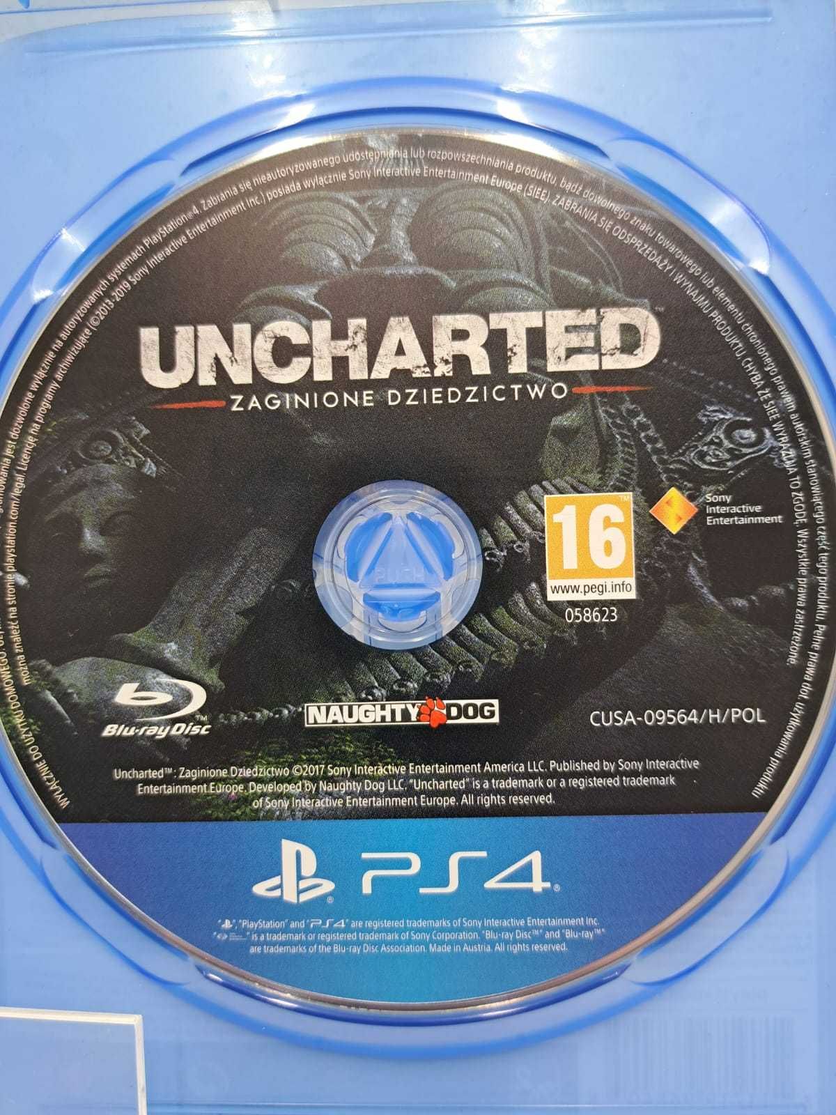 Uncharted Zaginione Dziedzictwo  Playstation Hits PL Ps4