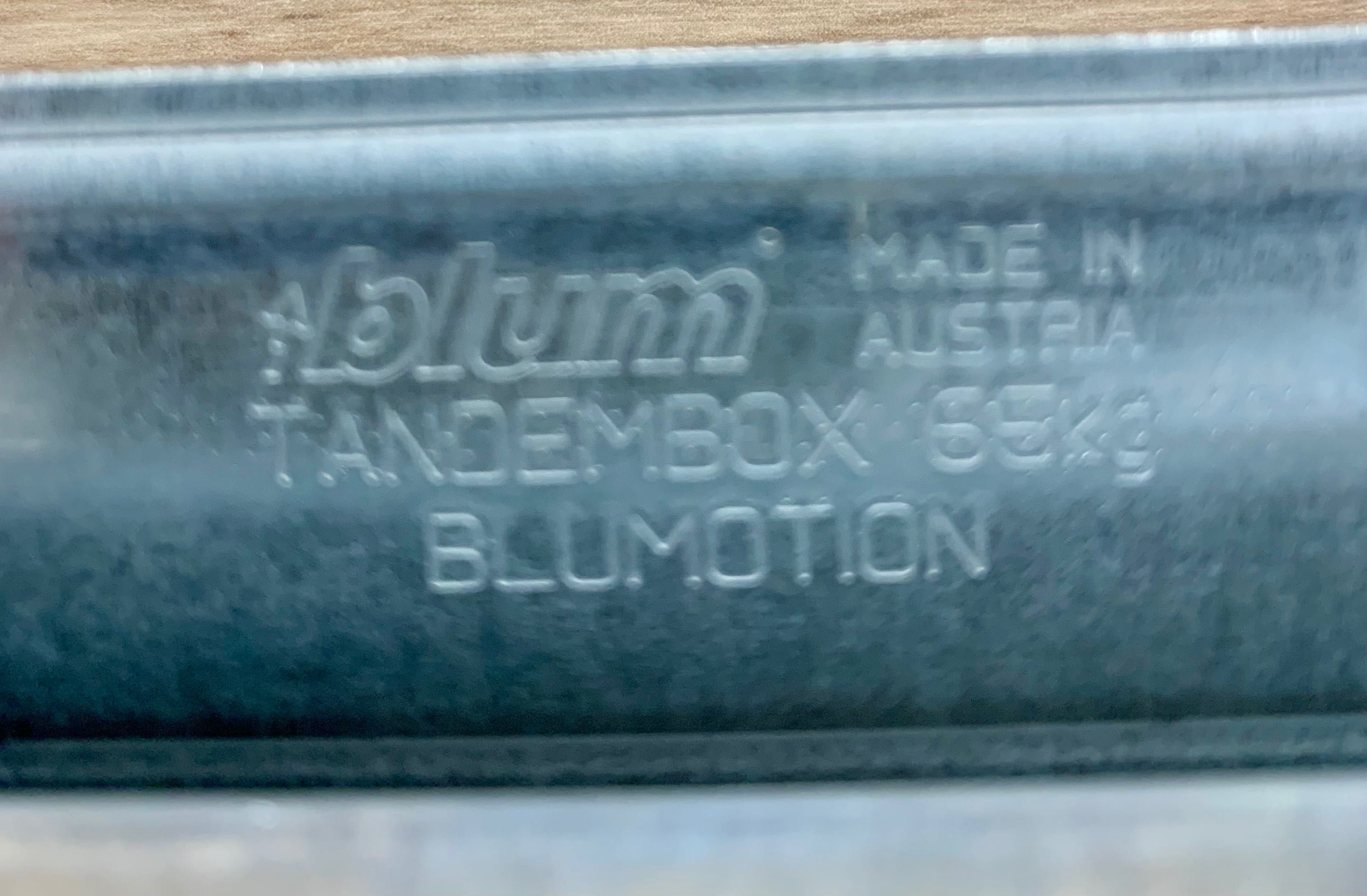 BLUM Tandembox Antaro Prowadnica Blumotion  L=500 mm, 65 kg