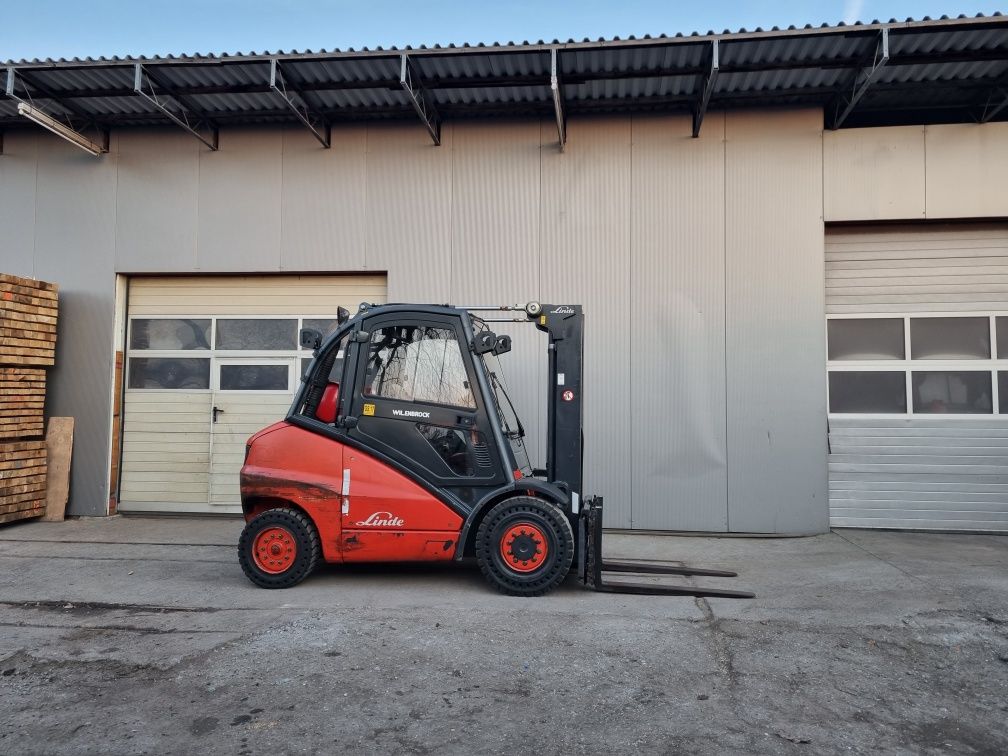 Wózek widłowy Linde H50T, Rok 2007, Maszt Triplex, Kabina, Przesuw
