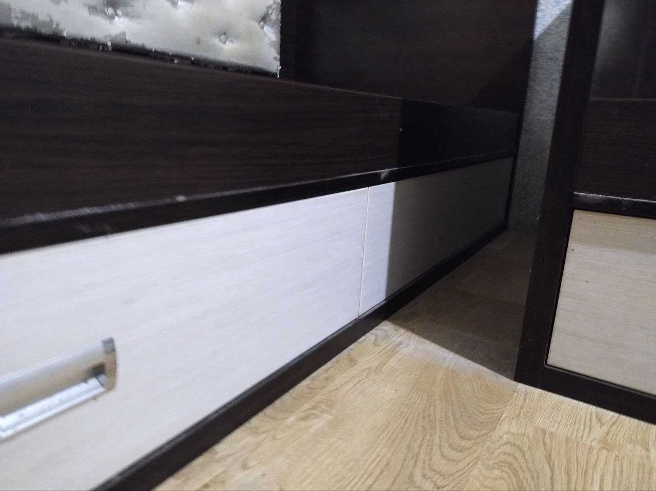 Ліжка дерев'яні з нішами-шухлядами під матрац 1900х800 кутовий комп-кт