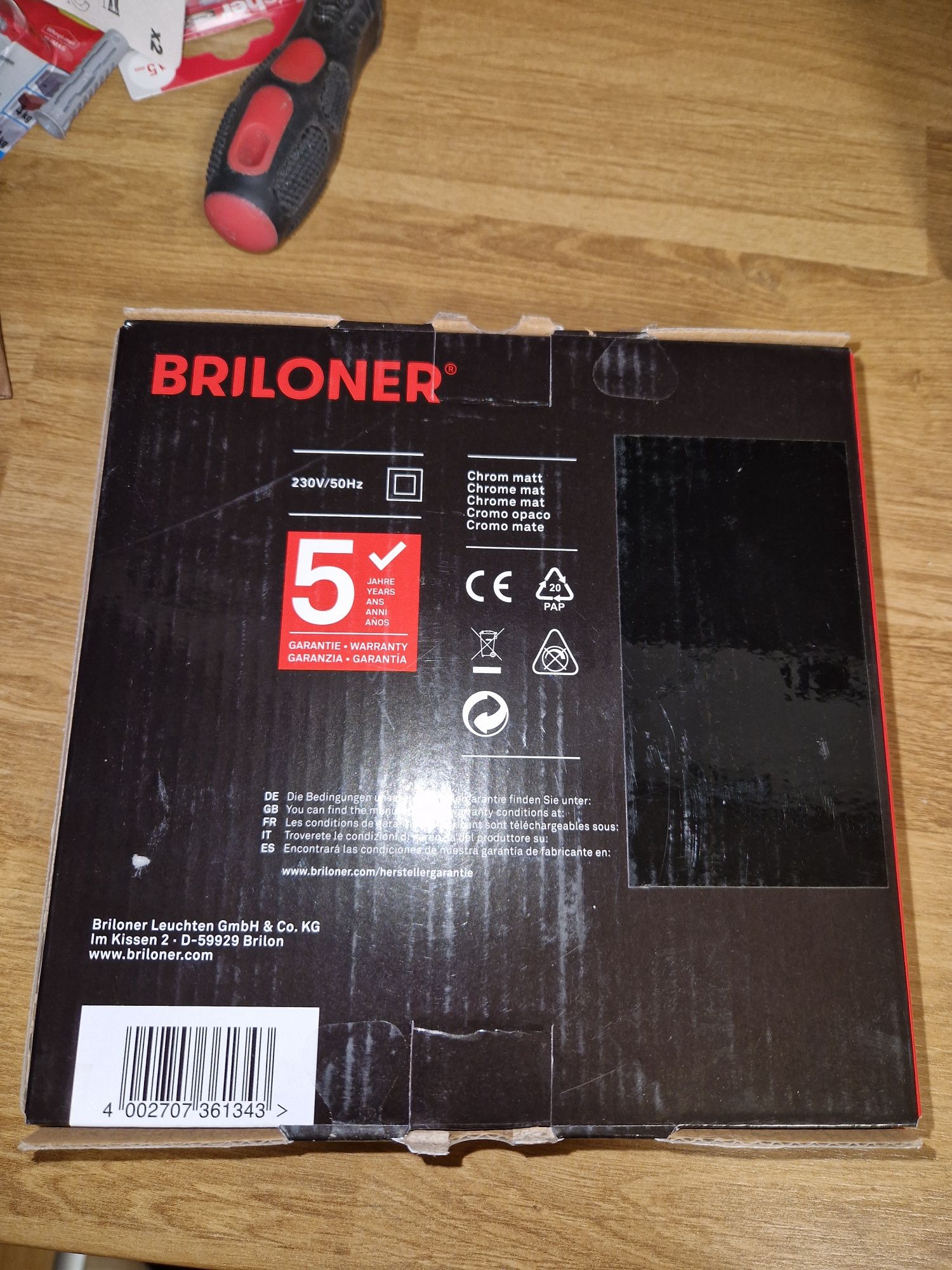 Briloner plafon Led nowy 17 cm 12 W