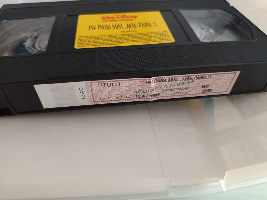 VHS Disney pai para mim. Mãe para ti