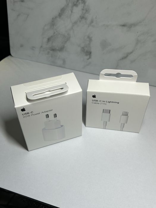 Ładowarka szybka Apple IPhone Nowa Zestaw Kostka i Kabel Lightning